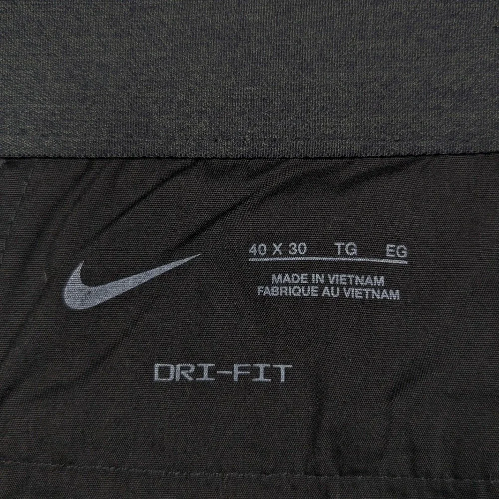 Nike Dri-FIT Mens Golf Pants 40 Dark Gray Charcoal Chino Trousers Stretch
